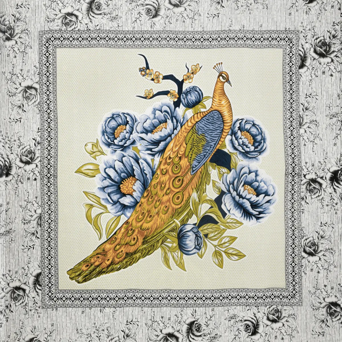 Pure Cotton Jaipuri Bedsheet (Mayur Printed)