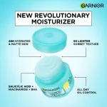 Garnier Fresh & Matte Salicylic Acid Sorbet Moisturizer, 4.5% Salicylic Acid Niacinamide Vit C view 2