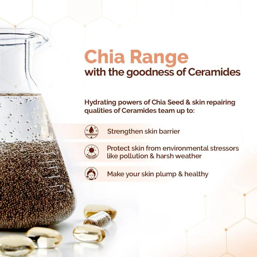 Mamaearth Chia Seed and Ceramides Oil-Free Face Wash for a Hydrated Glow