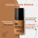 The Derma Co 2% Niacinamide High Coverage Foundation With 1% HA Complex & SPF 40 PA+++ view 3