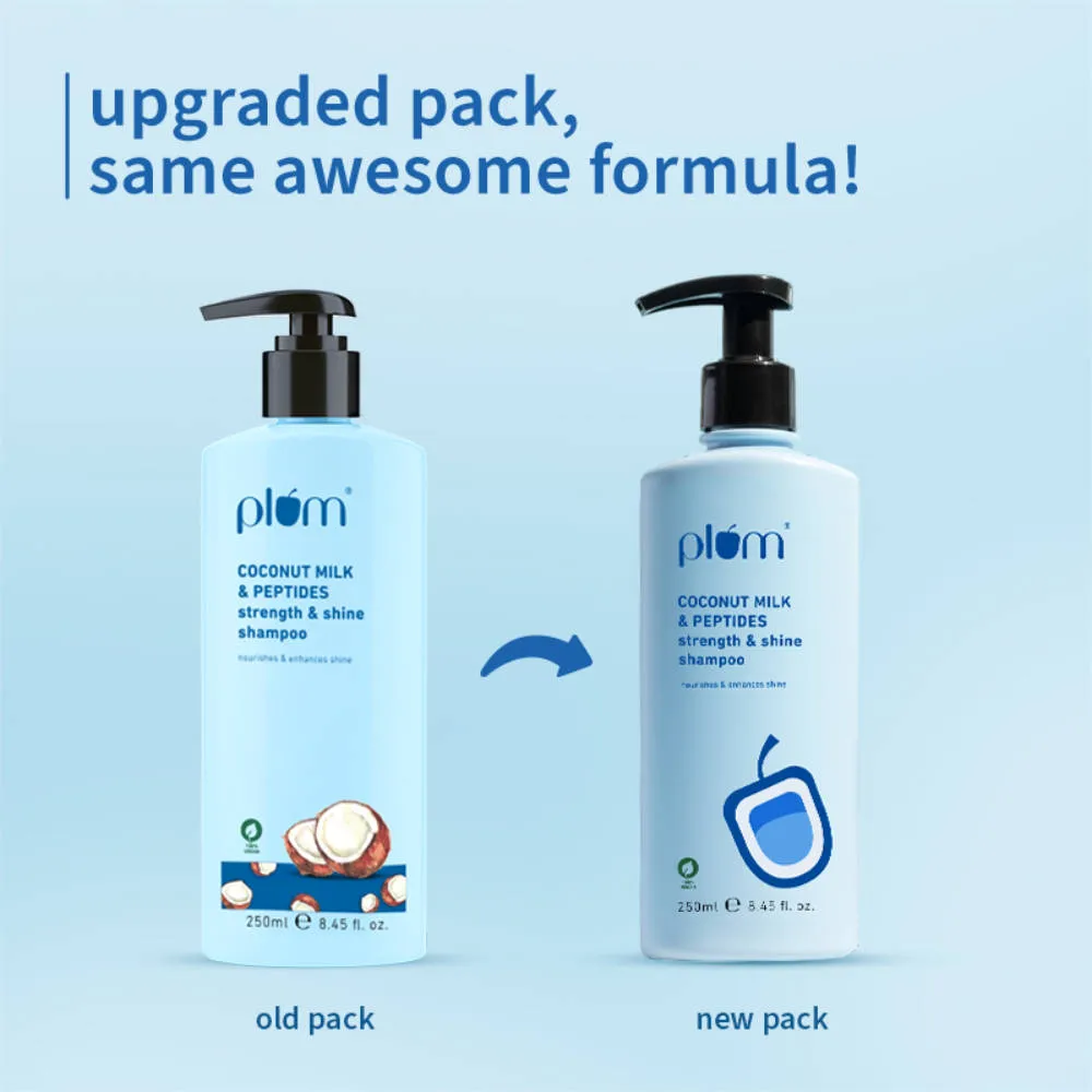 Plum Coconut Milk & Peptides Strength And Shine Shampoo