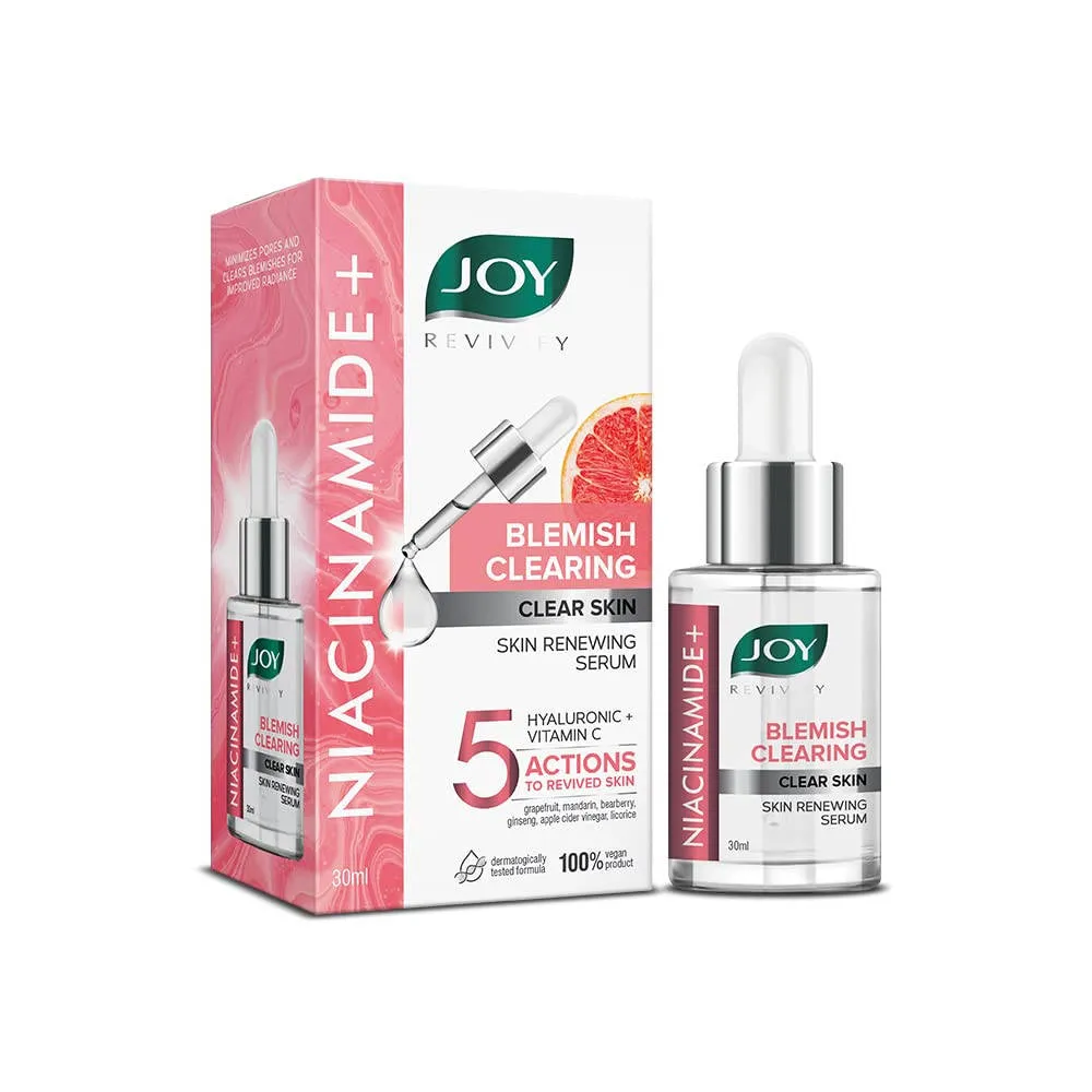 Joy Skin Renewing Niacinamide Face Serum For Clearing Skin Blemishes & UV Protection