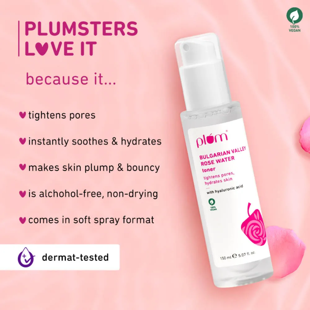 Plum Bulgarian Valley Rose Water Toner - Pack Of 2