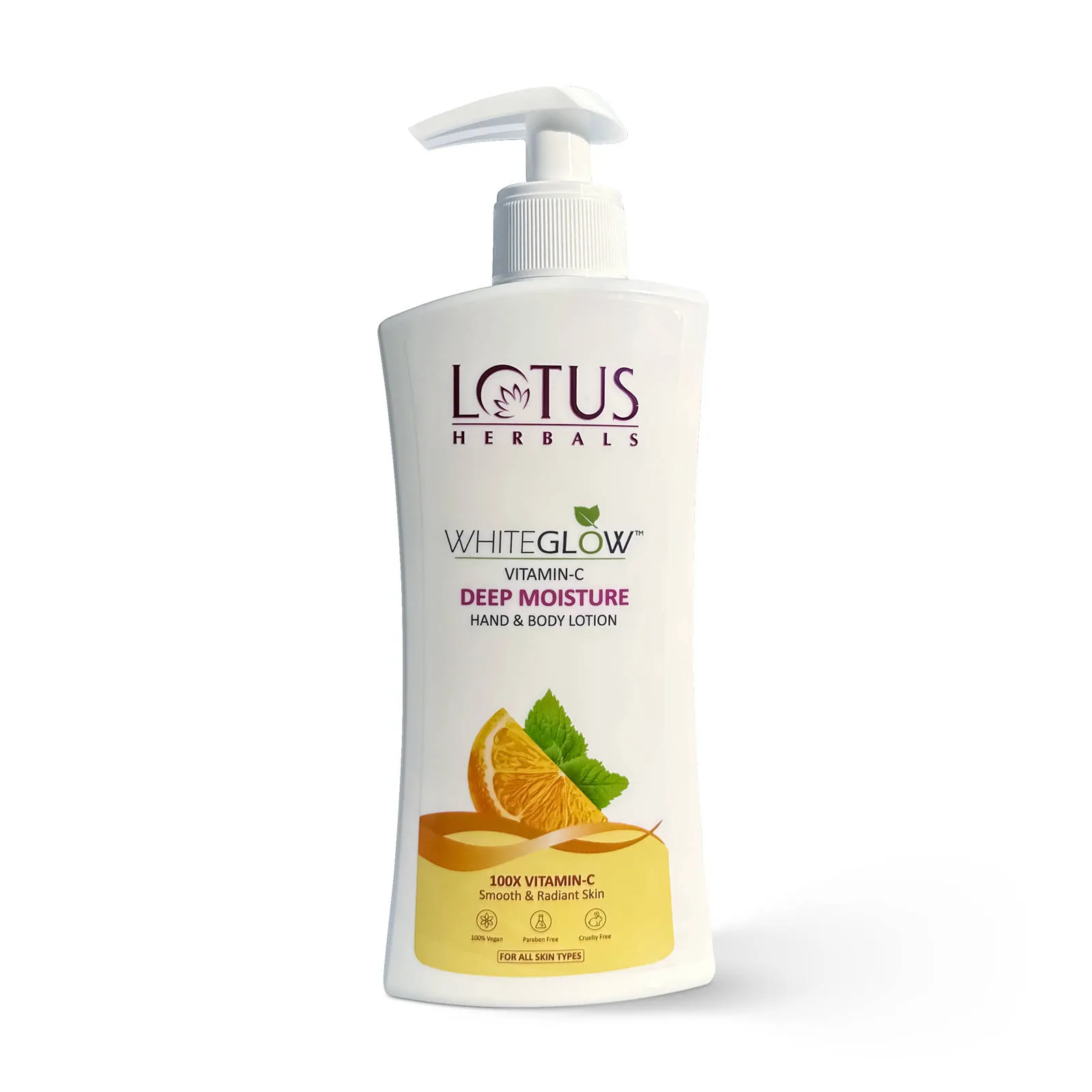 Lotus Herbals Whiteglow Vitamin C Deep Moisture Hand & Body Lotion Moisturises And Brightens