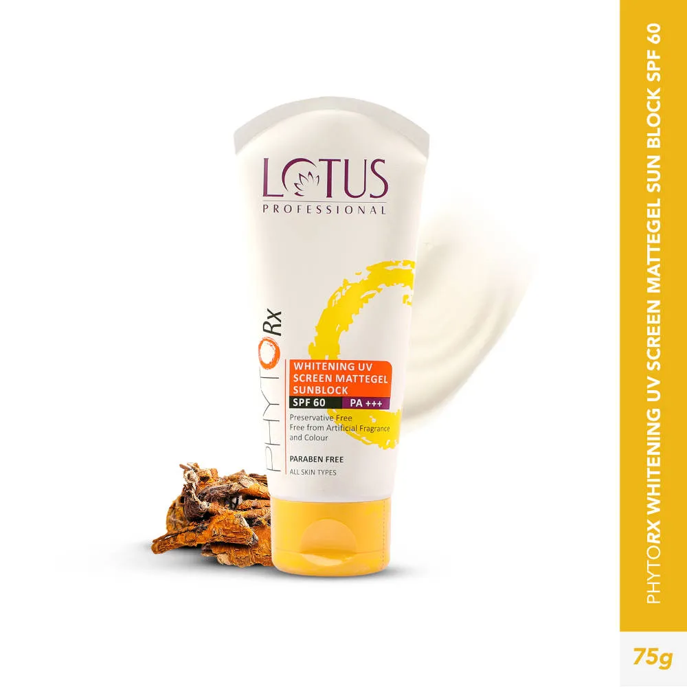 Lotus Herbals PhytoRx Whitening UV Screen Mattegel Sunblock SPF 60 PA+++