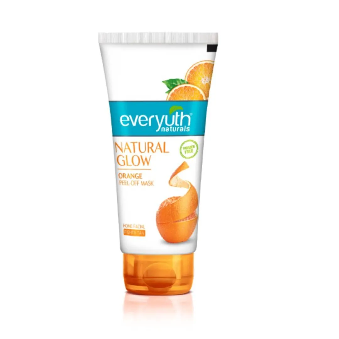 Everyuth Naturals Orange Peel Off Mask for Natural Glow, Paraben Free