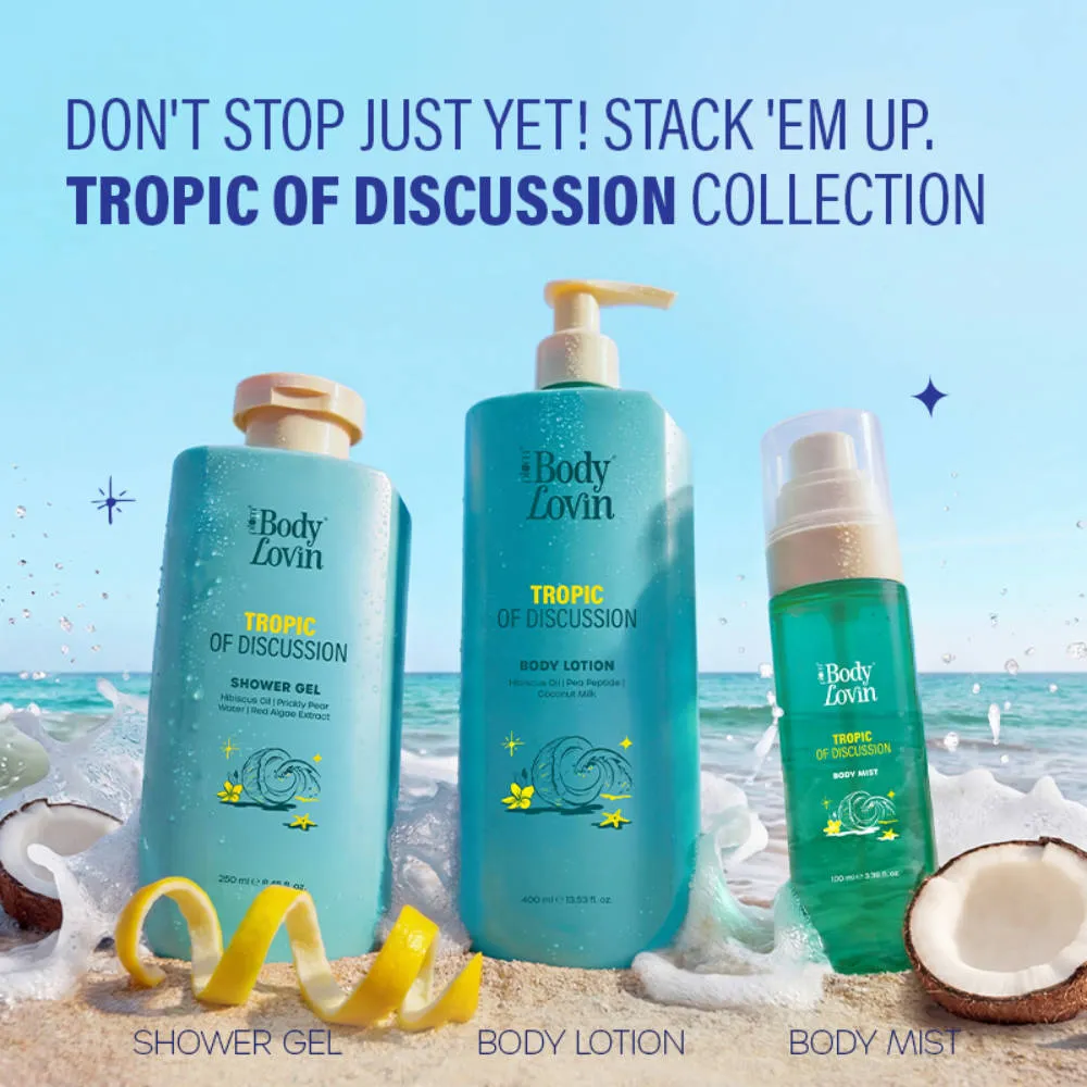 Plum BodyLovin’ Tropic Of Discussion Body Lotion, Firming & Tightening, Fresh Tropical Fragrance