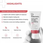 Dermatouch Bright & Even Skin Tone Sunscreen SPF 50 PA++++ for Tanning & Uneven Skin view 5