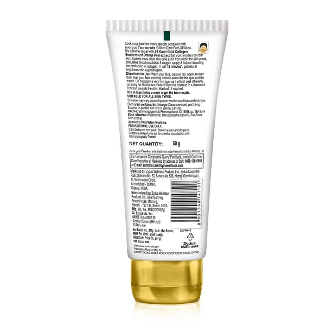 Everyuth Naturals Advanced Golden Glow Peel Off Mask for Instant Glow Skin