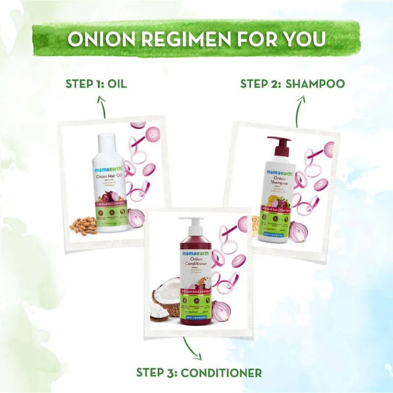 Mamaearth Onion Conditioner With Onion & Coconut For Hair Fall Control