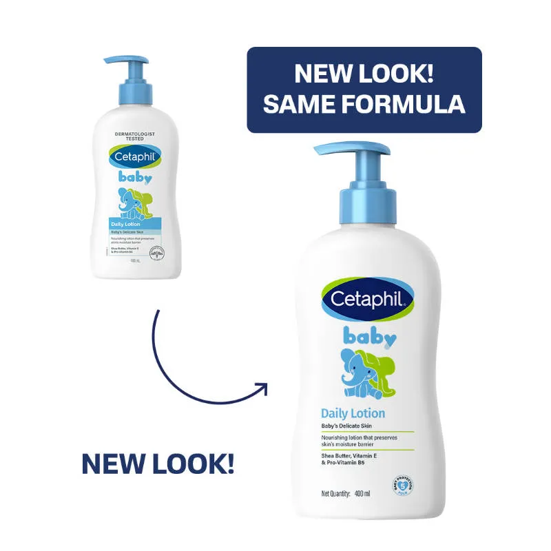 Cetaphil Baby Daily Lotion With Shea Butter, pH Balanced, Helps Preserve Skin Barrier