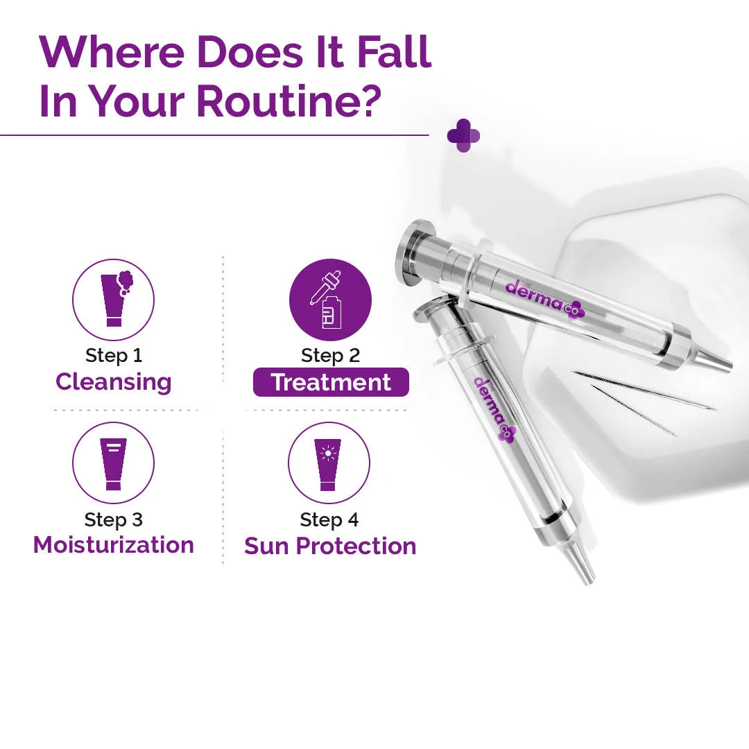The Derma Co 20000 PPM Kojic Acid Microneedle Face Serum Shot for Pigmentation & Skin Renewal