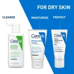 CeraVe Facewash & Moisturizer Combo with Ceramides - Daily Skincare Routine for Normal To Dry Skin view 2