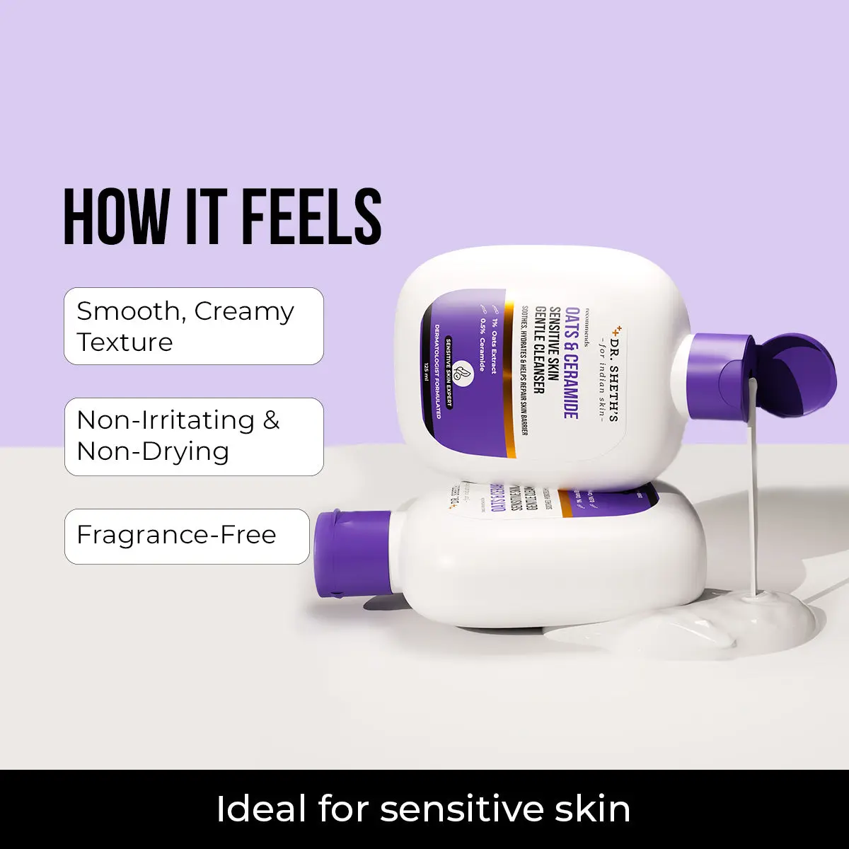 Dr Sheths Oats & Ceramide Sensitive Skin Cleanser - 125ml