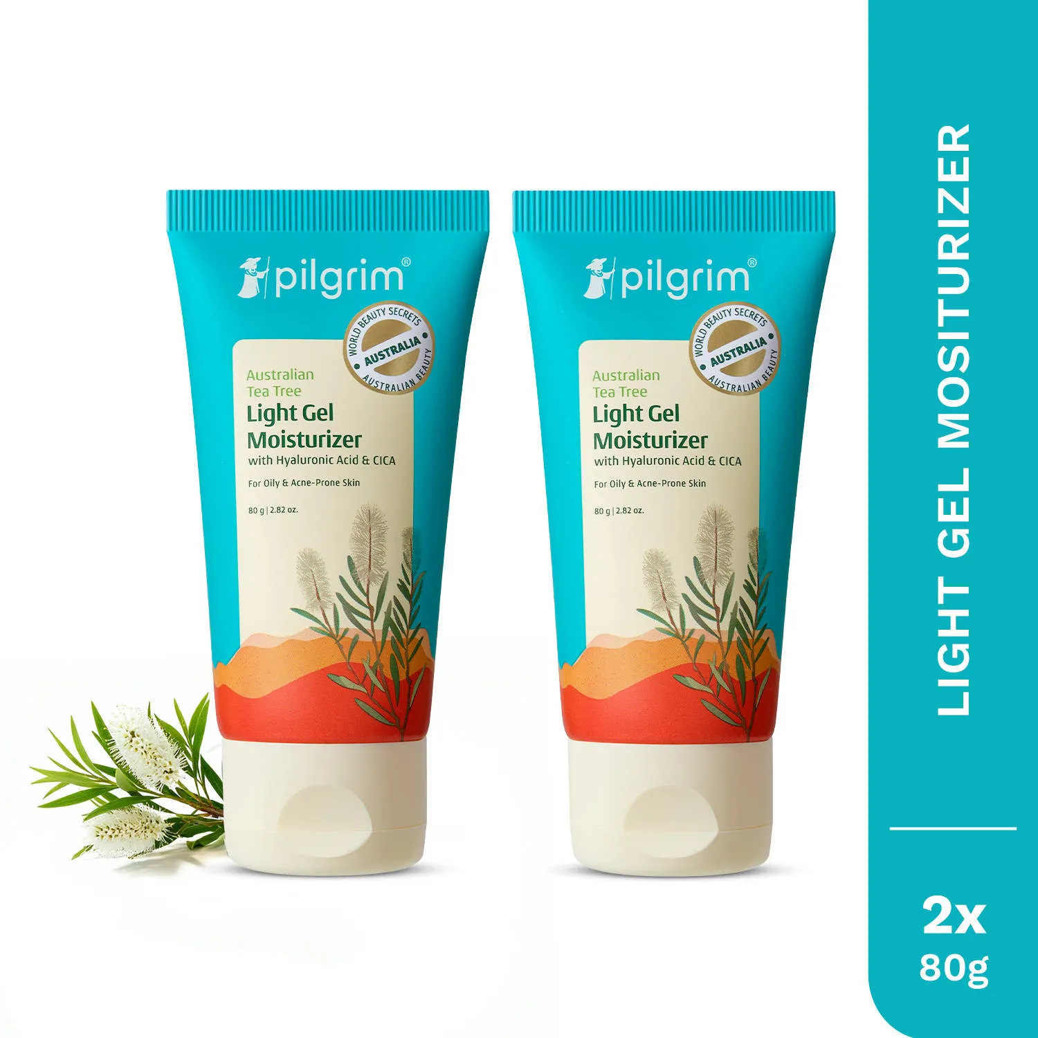 Pilgrim Tea Tree Light Non-Oily Moisturizer - Pack Of 2
