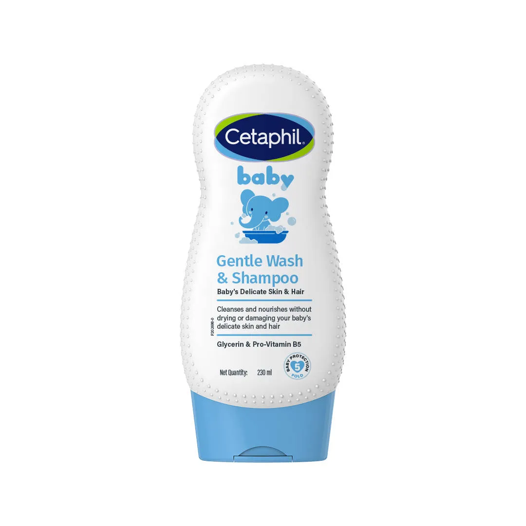 Cetaphil Baby Gentle Wash & Shampoo With 5 Fold Protection, pH Neutral