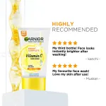 Garnier Vitamin C Gel Face Wash for Brighter Skin Gently Cleanses Skin & Removes impurities view 6