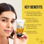 Dr. Sheth's Kesar & Kojic Oil-Free Sunscreen SPF 50+ PA++++ In-Vivo Tested For Pigmentation view 2