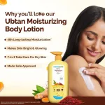 Mamaearth Ubtan Moisturizing Body Lotion With Turmeric & Saffron For Glowing Skin view 4