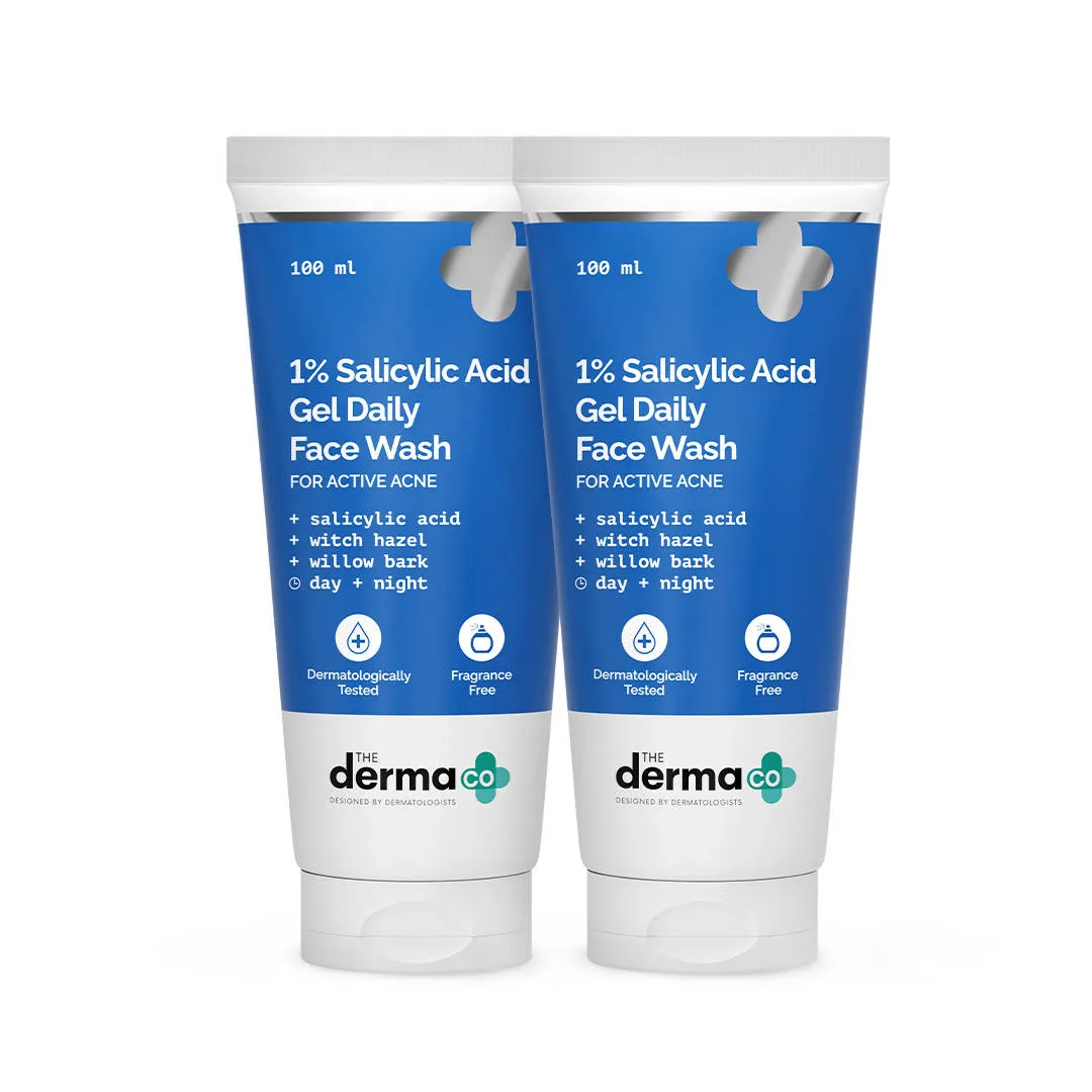 The Derma Co 1% Salicylic Acid Face Wash For - Pack Of 2