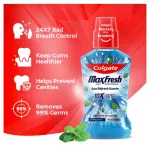 Colgate Maxfresh Plax Antibacterial Mouthwash, Pepper Mint view 9