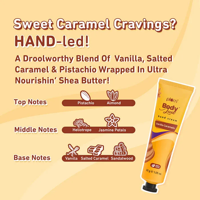 Plum Bodylovin' Vanilla Caramello Hand Cream
