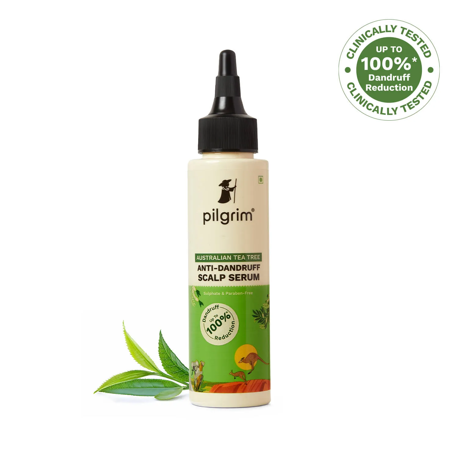 Pilgrim Australian Tea Tree Anti-Dandruff Scalp Serum For Relieves Itchiness & Reduces Inflammation