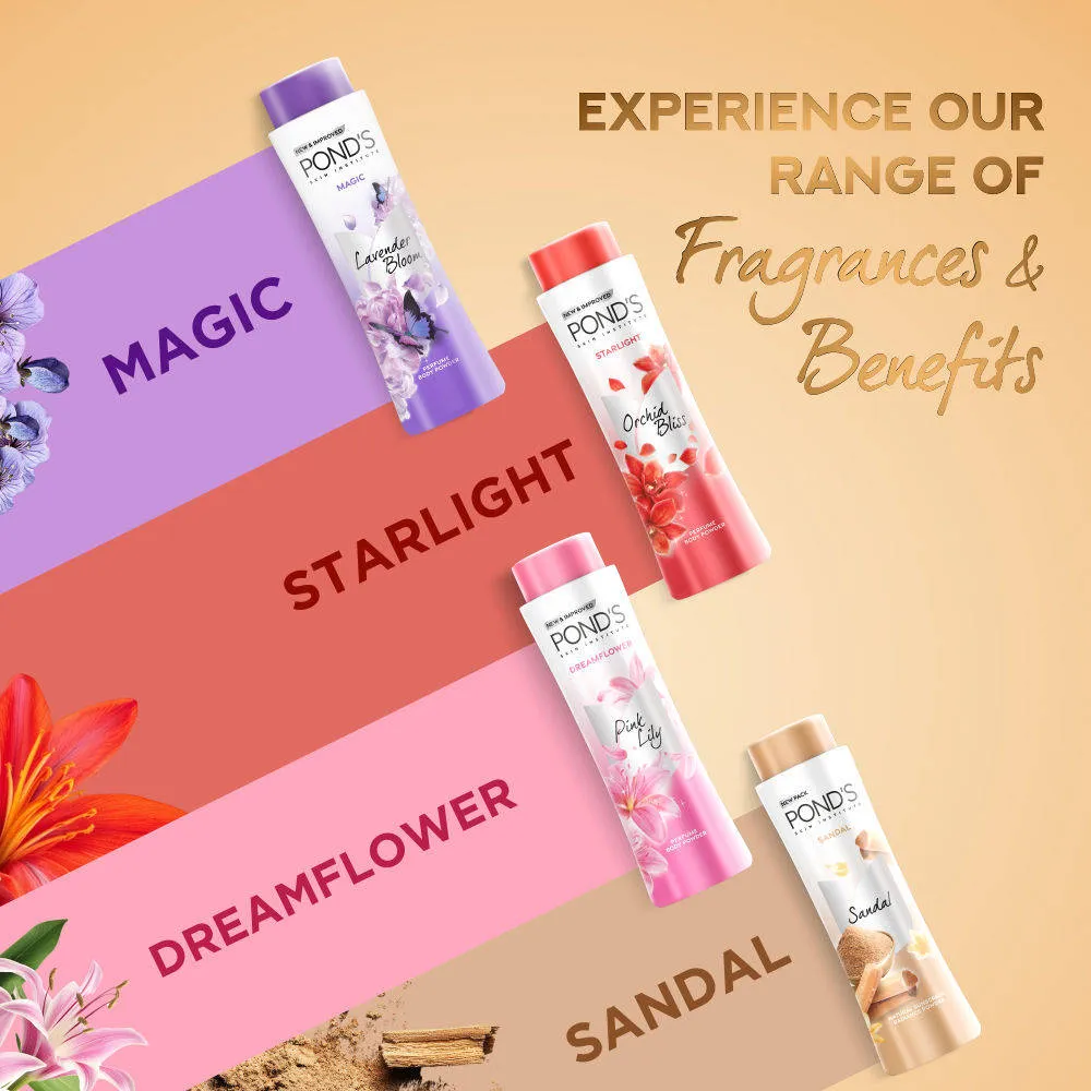 Pond's Ponds Sandal Radiance Talcum Powder Natural Sunscreen