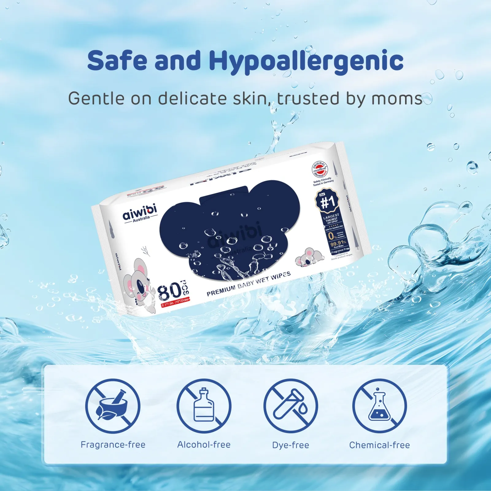 Aiwibi #1 Thickness Premium Baby Wet Wipes