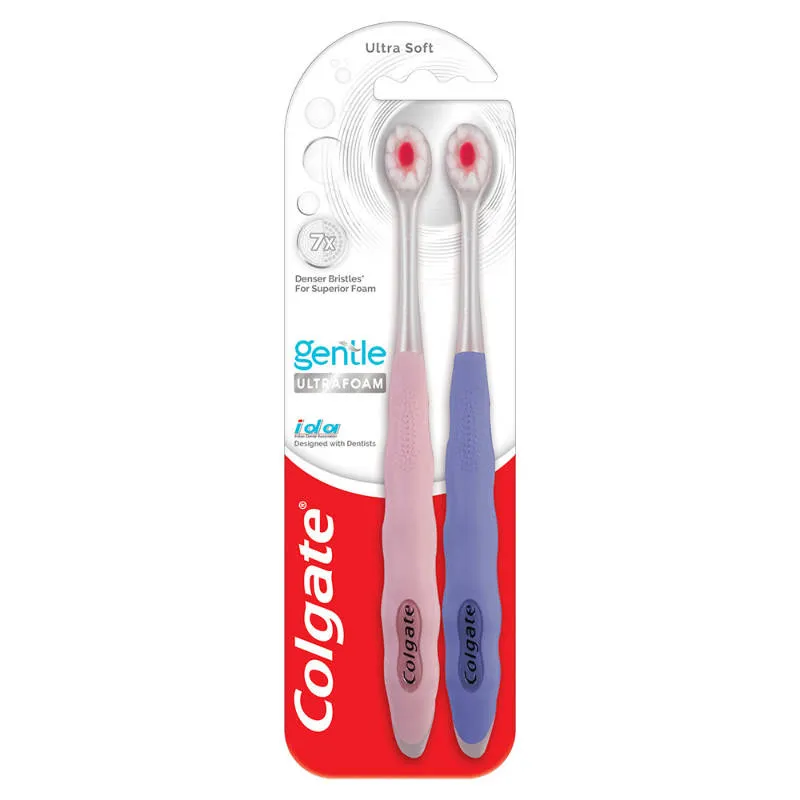 Colgate Gentle UltraFoam Ultra Soft Bristles Toothbrush Soft Bristles for Superior Clean