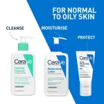 CeraVe Facewash & PM Moisturizer Combo with Ceramides - Evening Routine for Oily Skin view 2