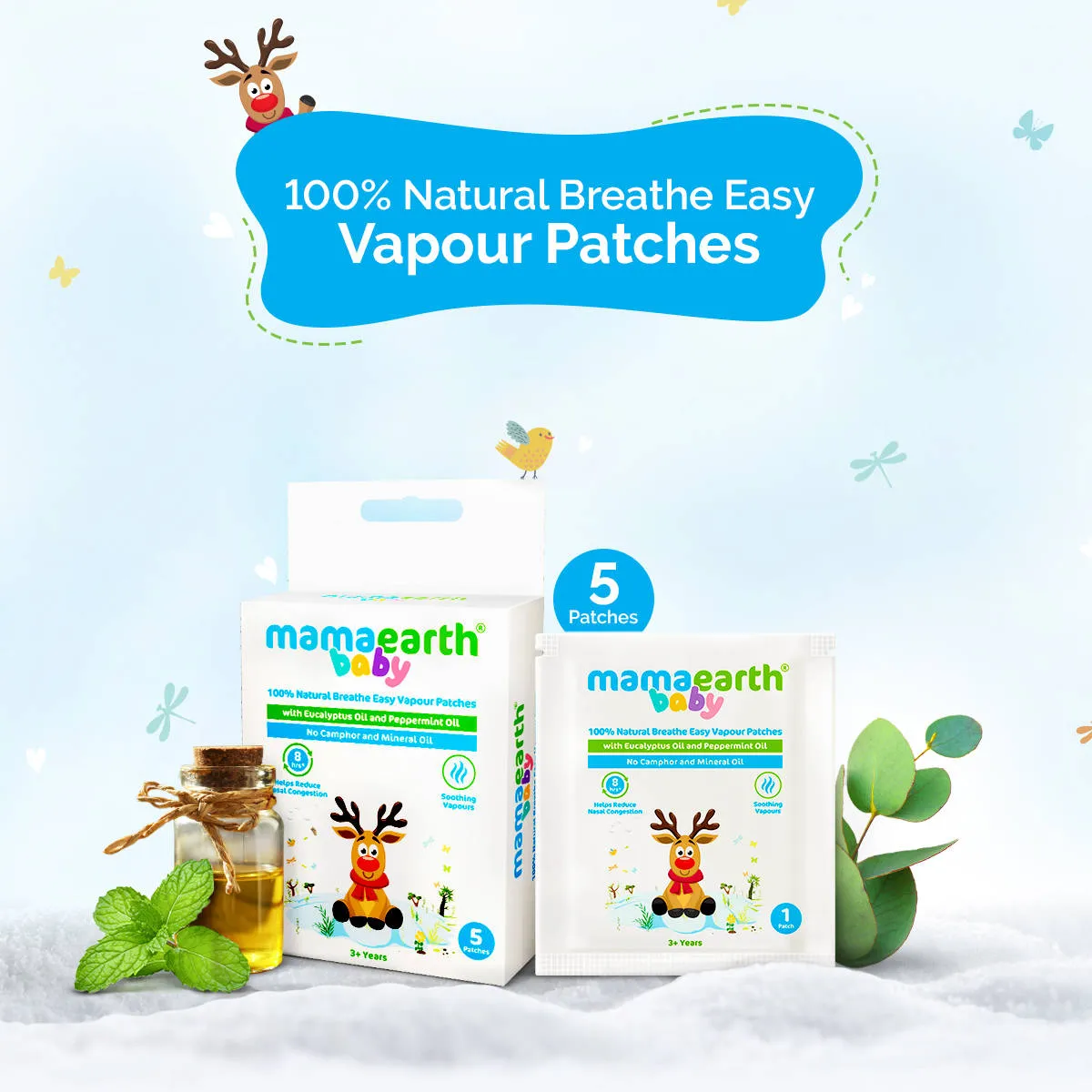 Mamaearth Baby 100% Natural Breathe Easy Vapour Patches