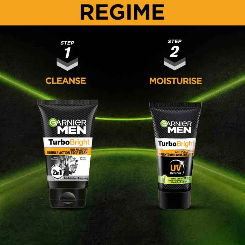 Garnier Men TurboBright Anti Pollution Brightening Moisturiser