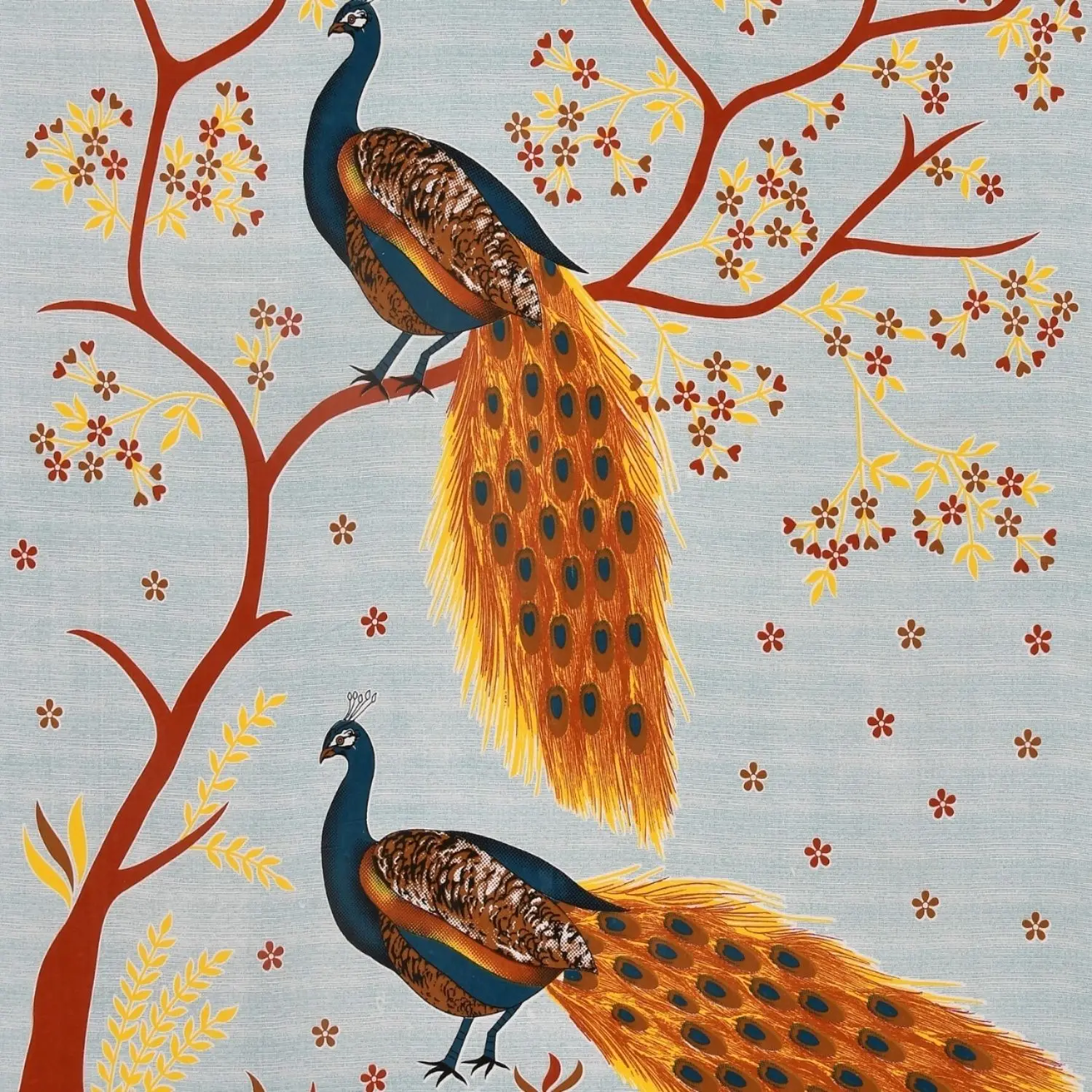 Pure Cotton Jaipuri Bedsheet (Mayur Printed)