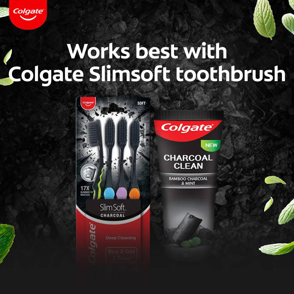 Colgate Charcoal Clean Toothpaste, Black Gel Paste (120gm)