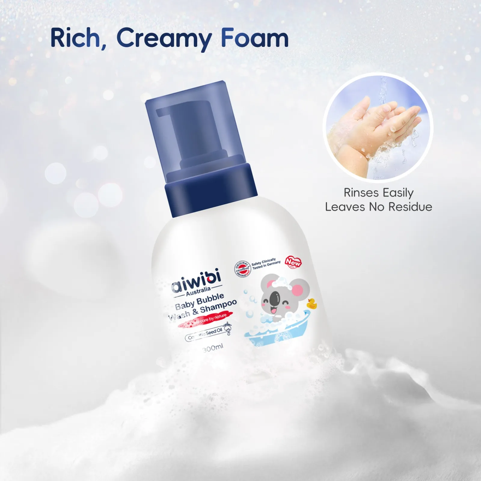 Aiwibi Baby Bubble Wash and Shampoo