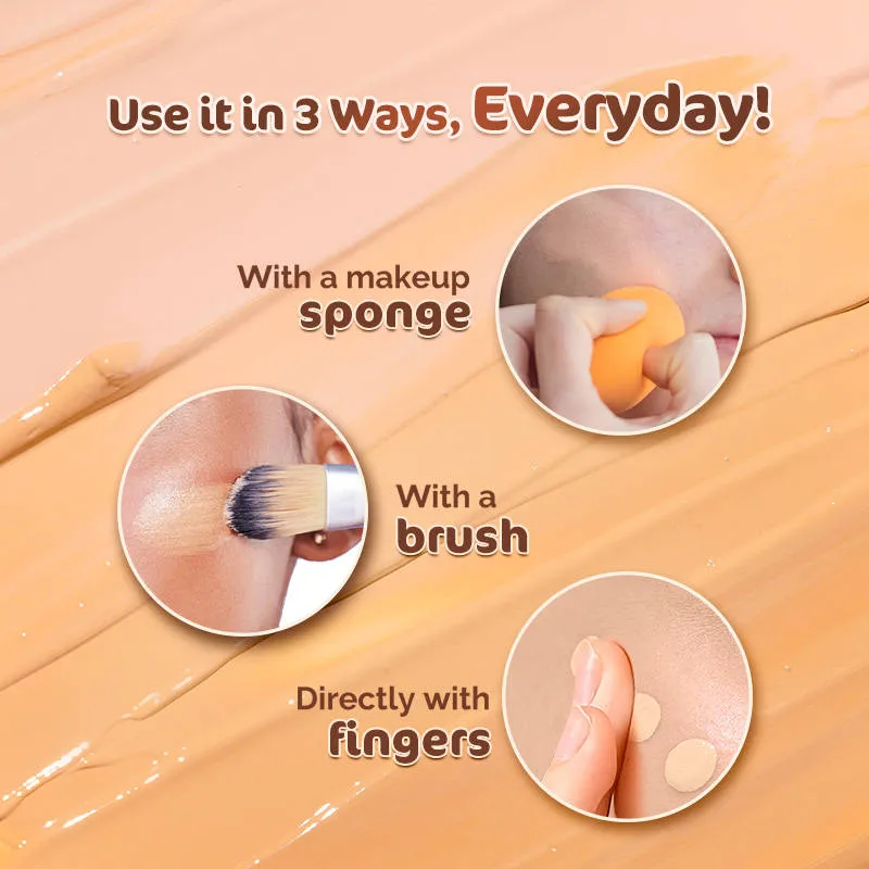 Mamaearth Glow Serum Foundation With Vitamin C & Turmeric For 12-hour Long Stay