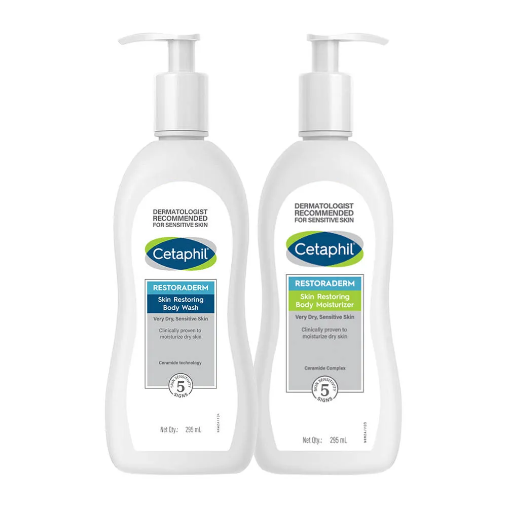 Cetaphil Restoraderm Wash+moisturizer Combo