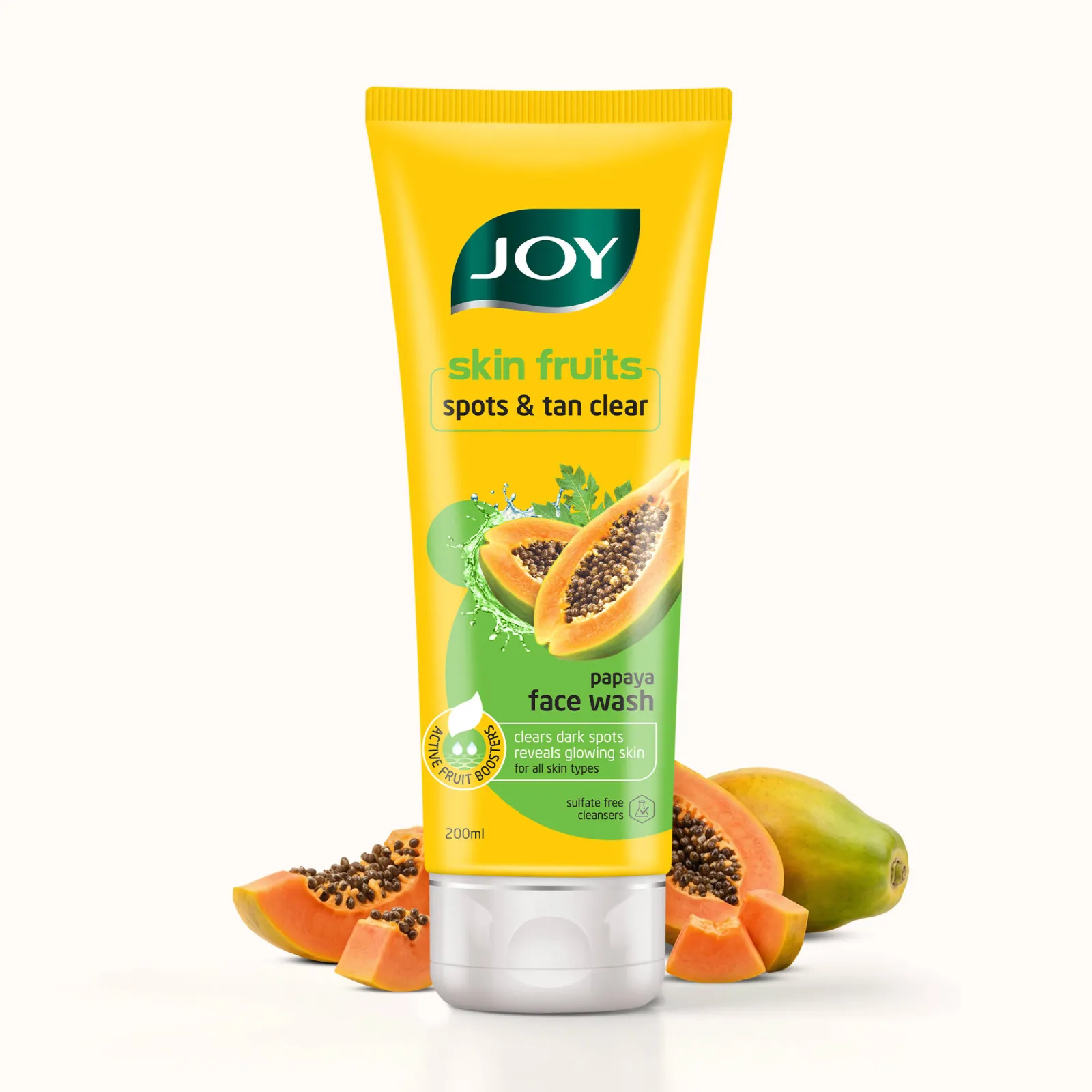 Joy Skin Fruits Spots & Tan Clear Face Wash with Papaya