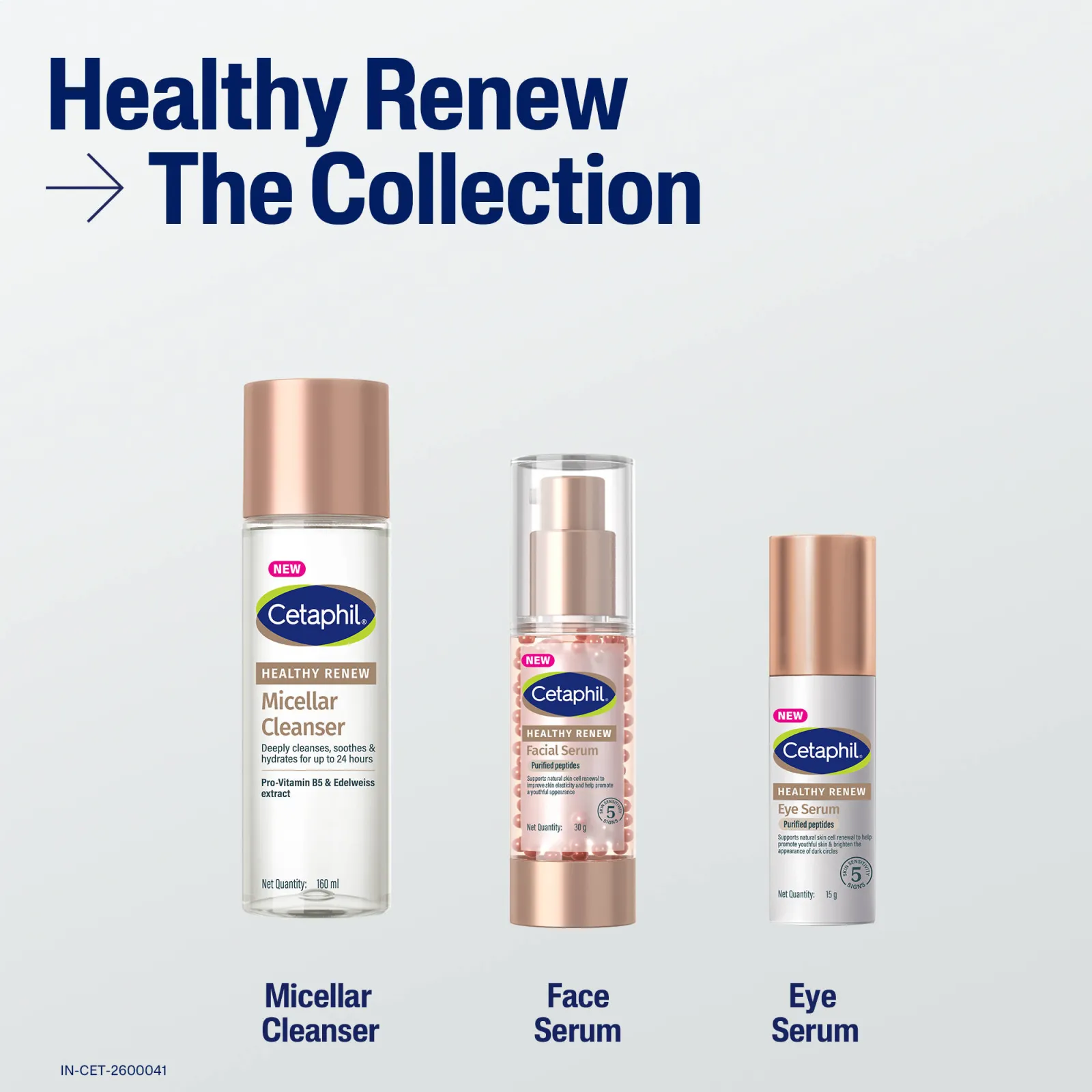 Cetaphil Healthy Renew Micellar Cleanser With Botanical Extracts & Purified Peptides