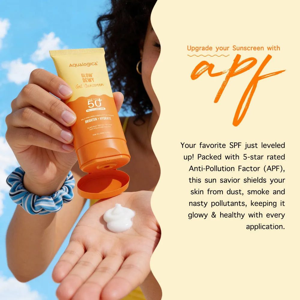 Aqualogica Glow+ Dewy Sunscreen Gel SPF 50+ PA++++