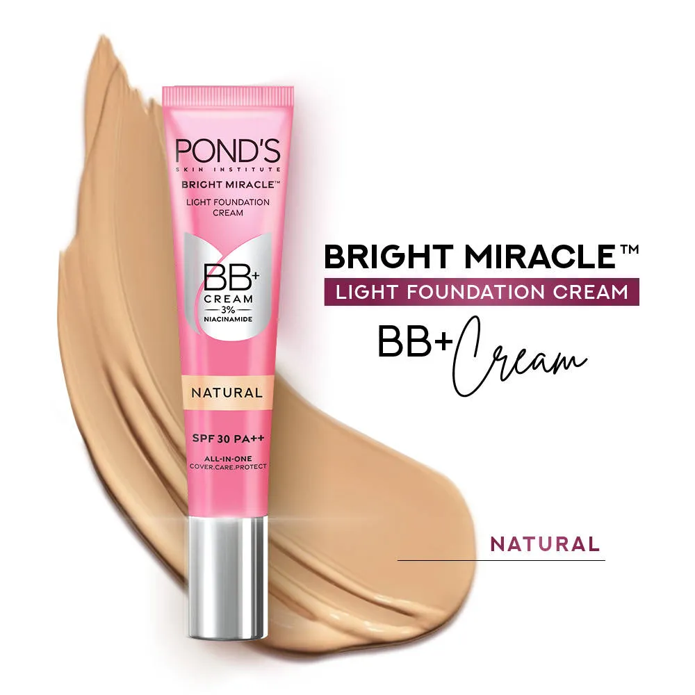 Pond's Ponds Bb+ Cream Instant Spot Coverage + Light Make-up Glow Natural
