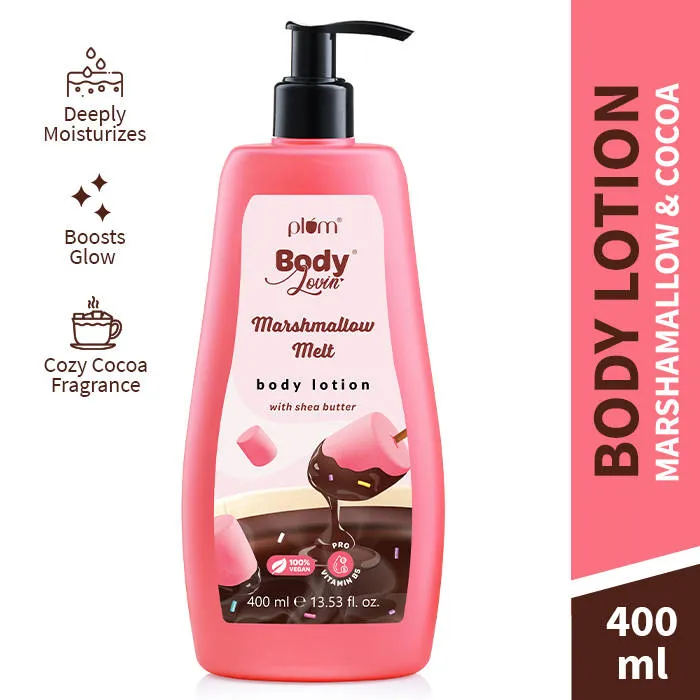 Plum BodyLovin Marshmallow Melt Body Lotion With Shea Butter for Dry, Normal & All Skin type