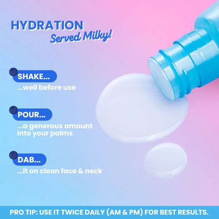 Dot & Key Blueberry Hydrate Barrier Repair Milky Toner Essence, With 5 Ceramides & Hyaluronic