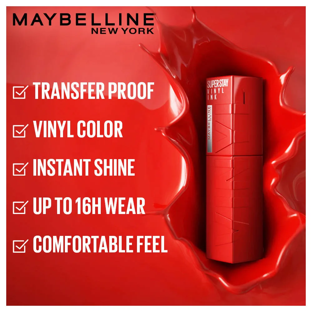 Garnier Maybelline New York Superstay Vinyl Ink Liquid Lipstick + Garnier Oil-Infused Cleansing Water