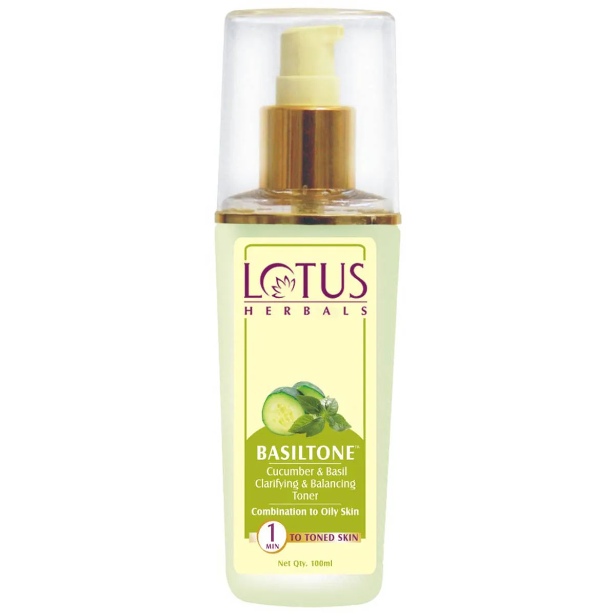 Lotus Herbals Lotus Herbal Basiltone Cucumber & Basil Clarifying & Balancing Toner