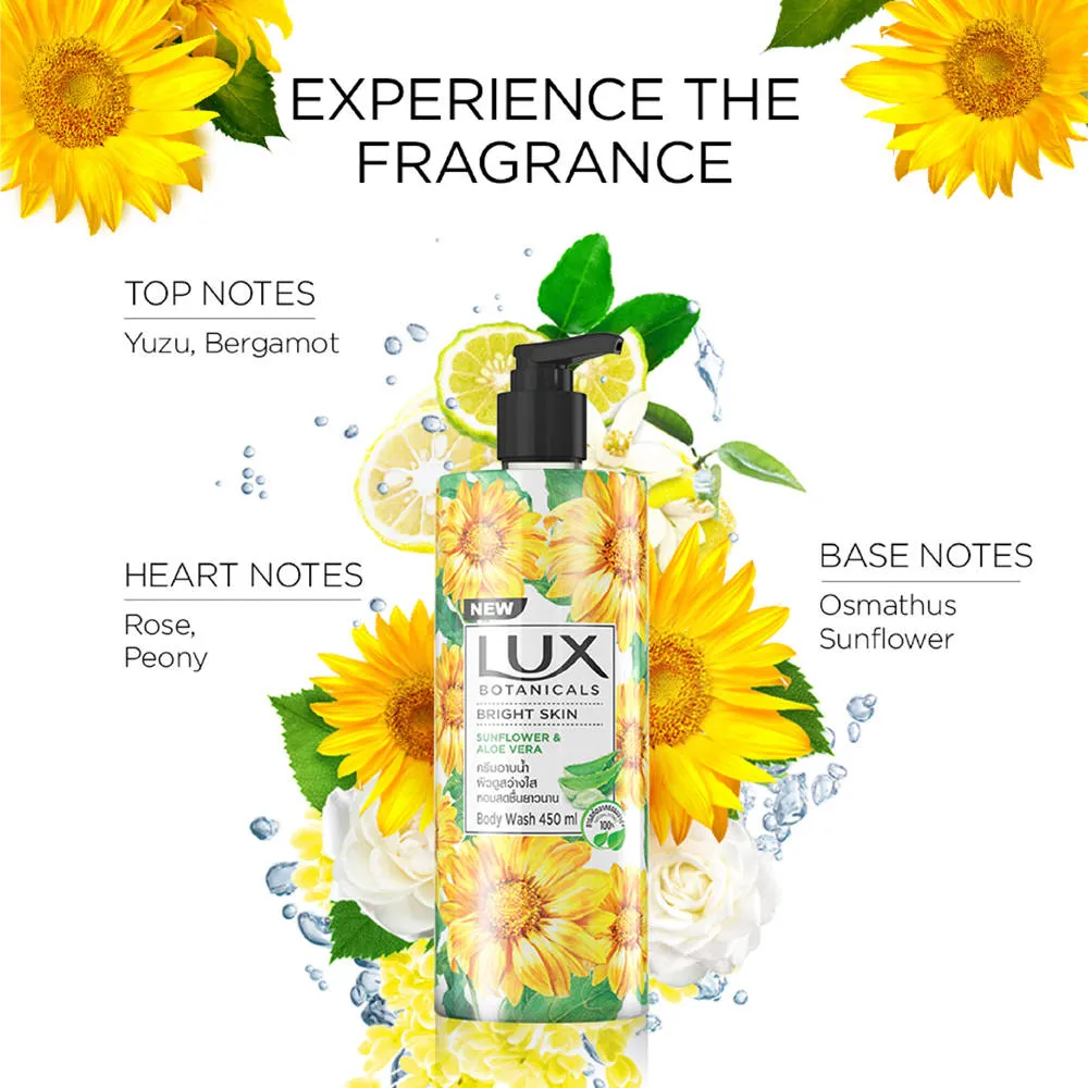 Lux Bright Skin Sunflower & Aloe Vera Body Wash