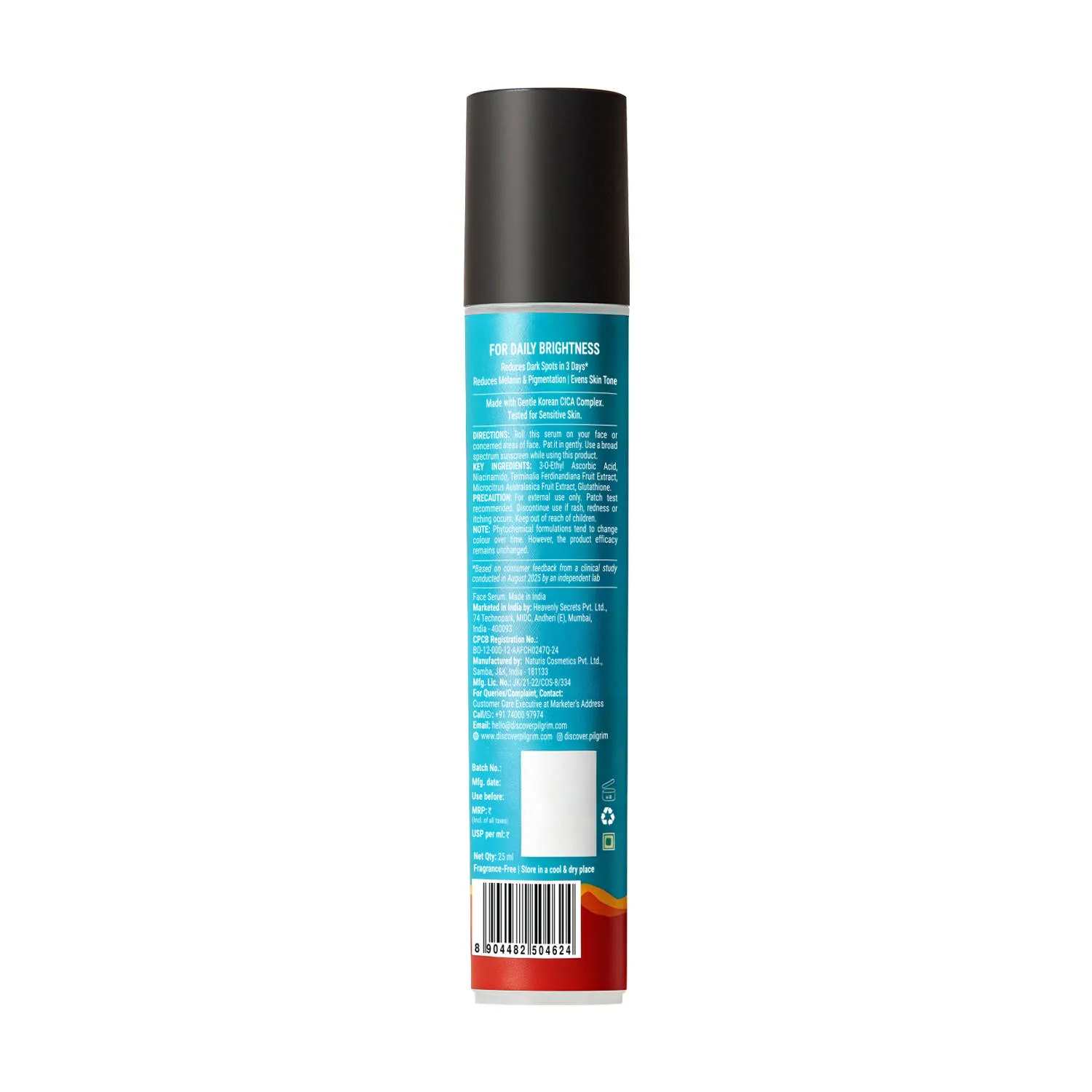 Pilgrim 10%Vitamin C Serum Roll-On Triple Glow+++ 5%