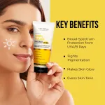 Dr. Sheth's Kesar & Kojic Sunscreen SPF 50+ PA++++ In-Vivo Tested for Pigmentation-Free Skin(50g) view 2