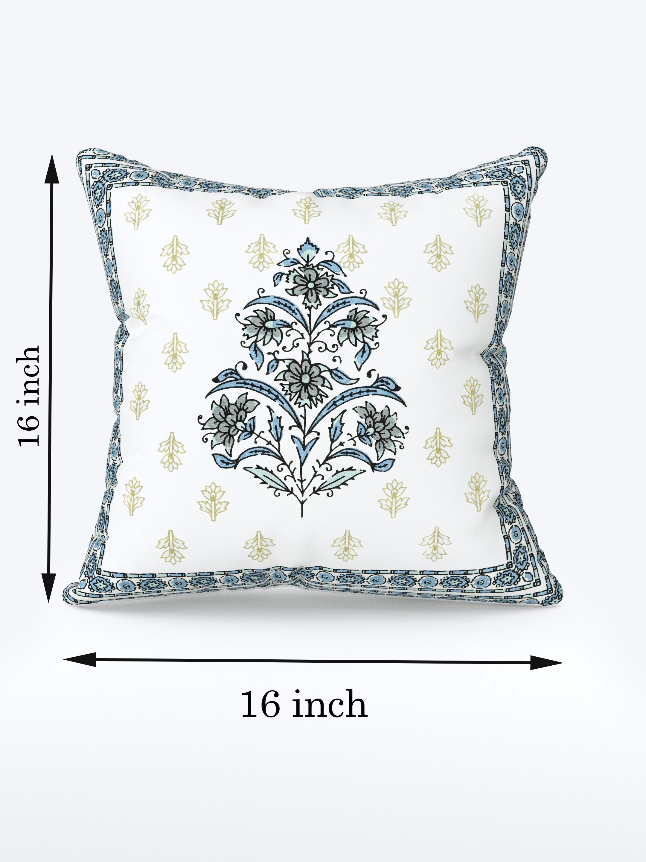 Digital Printed Cotton Cushion Cover (Pack of 5)